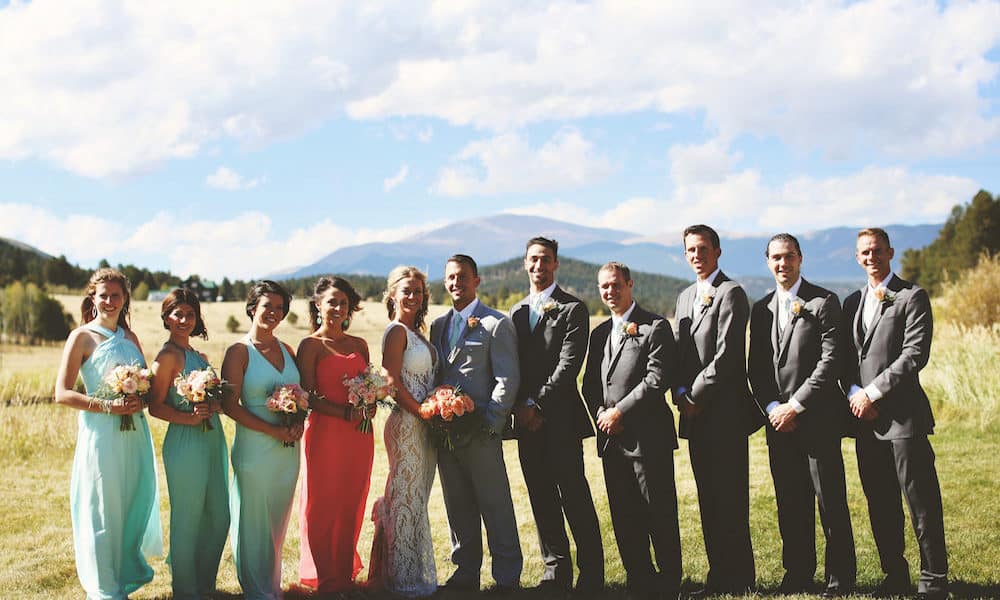 Rustic Mint and Coral Mountain Wedding: Taylor & Brian