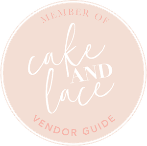 Cake and Lace Wedding Blog Badges