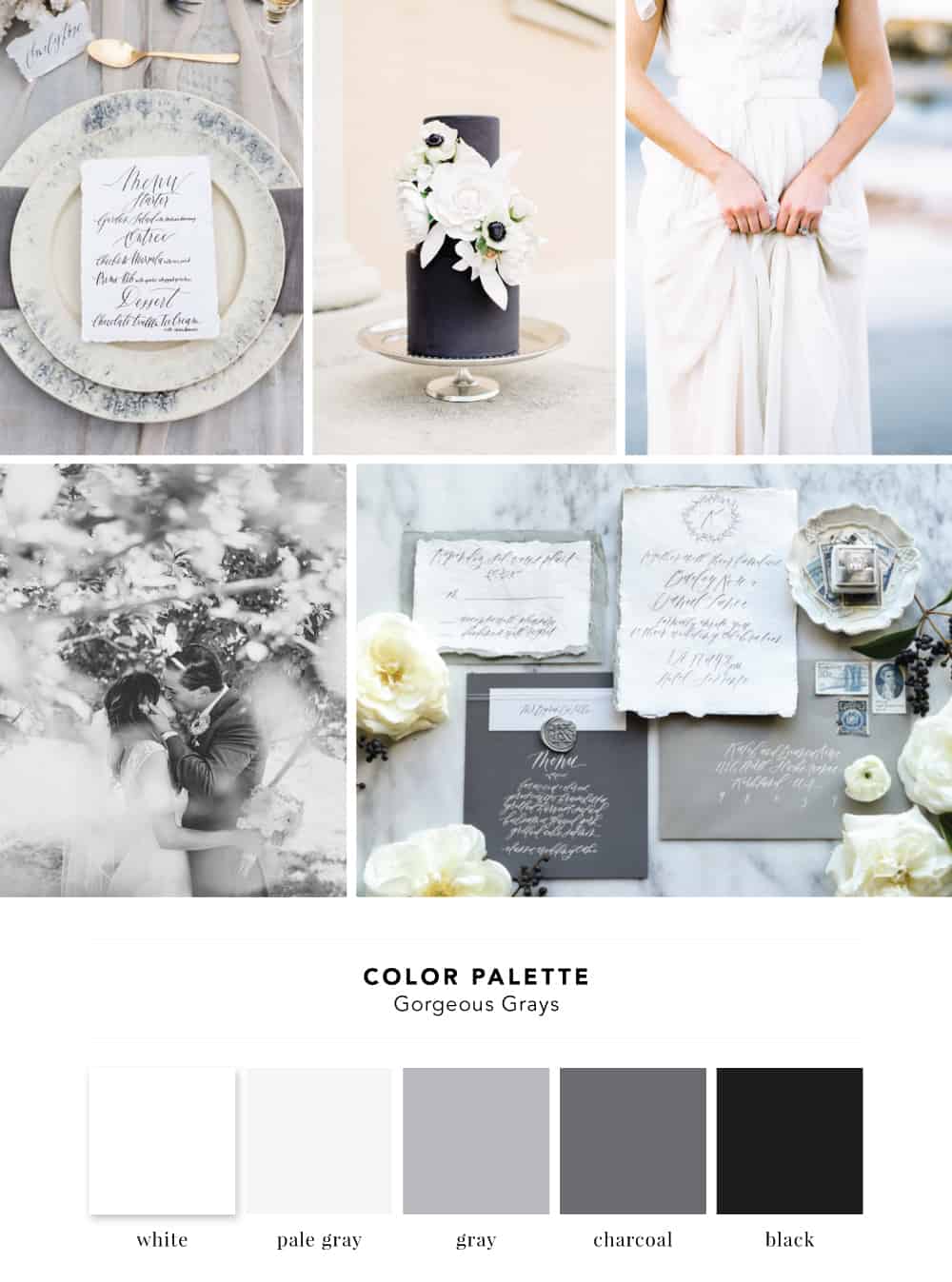 Gray Wedding Color Palette