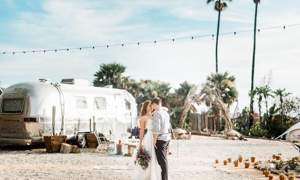 Bohemian and Tribal-Inspired Campsite Wedding in California