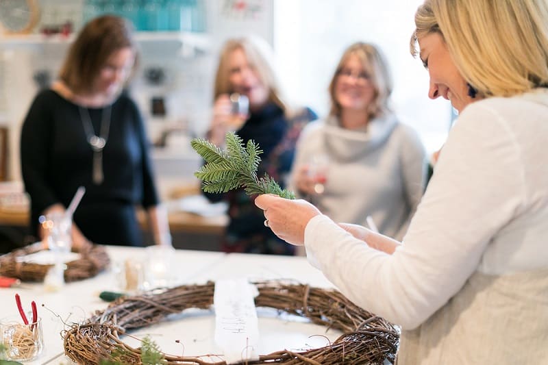 Holiday Wreath Making Party