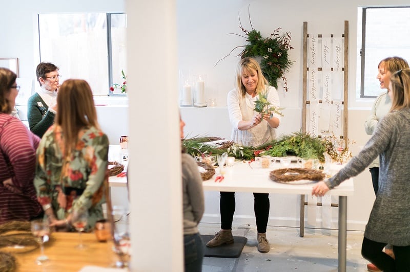 Holiday Wreath Making Party