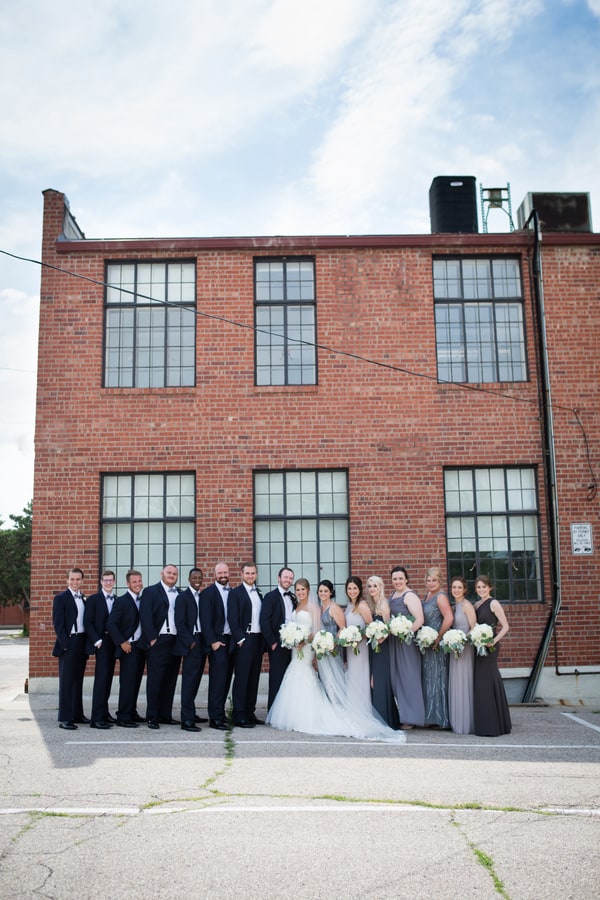 Elegant Urban Garden Wedding with Family Style Reception