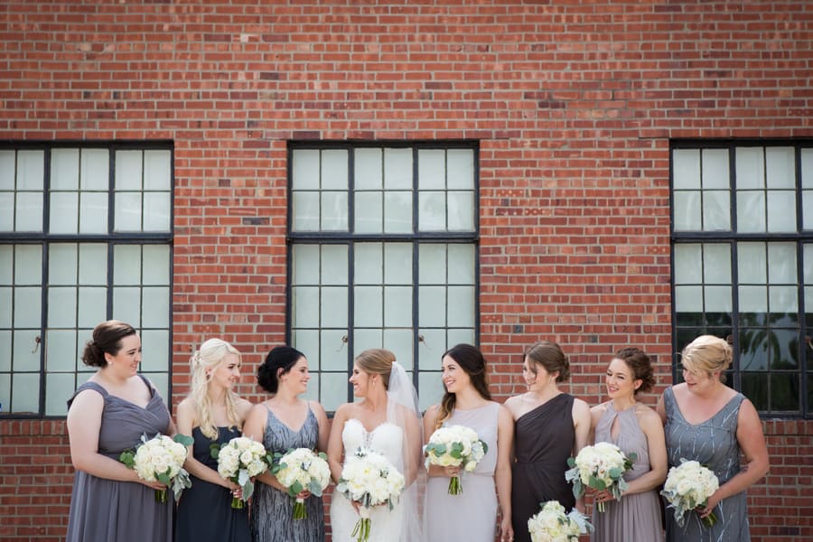 Elegant Urban Garden Wedding with Family Style Reception