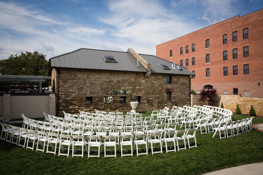 Elegant Urban Garden Wedding with Family Style Reception