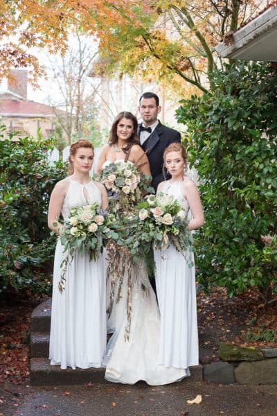 Romantic Rainy Day Wedding in Old Town Jacksonville, Oregon