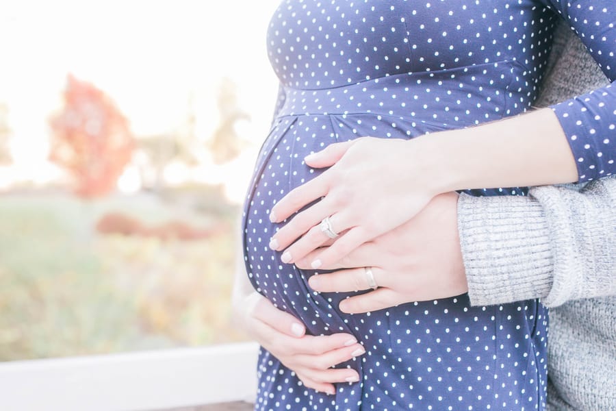 fairytale outdoor maternity session