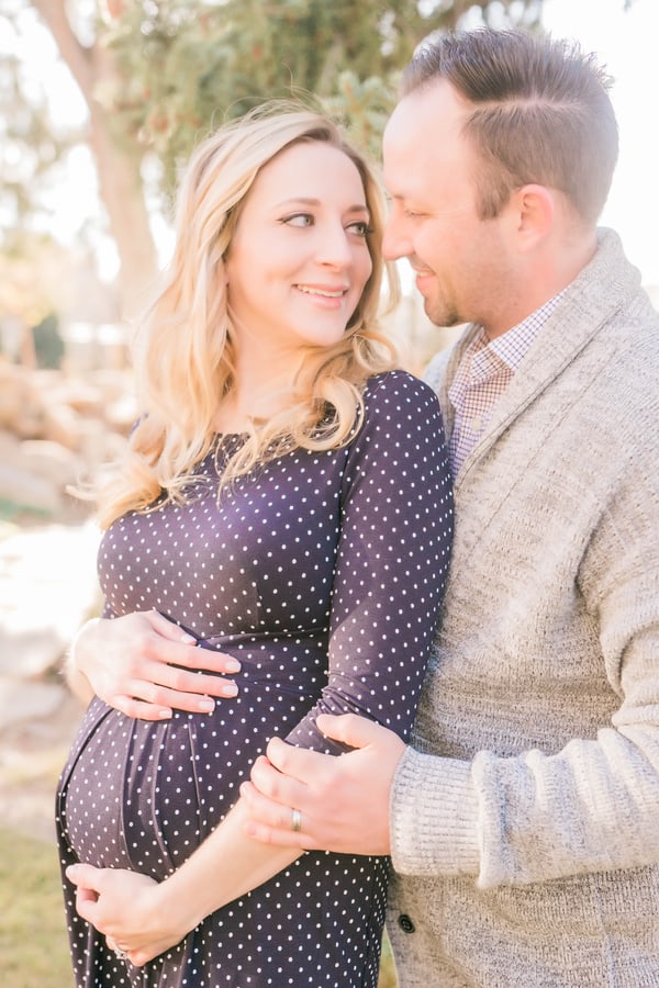 fairytale outdoor maternity session