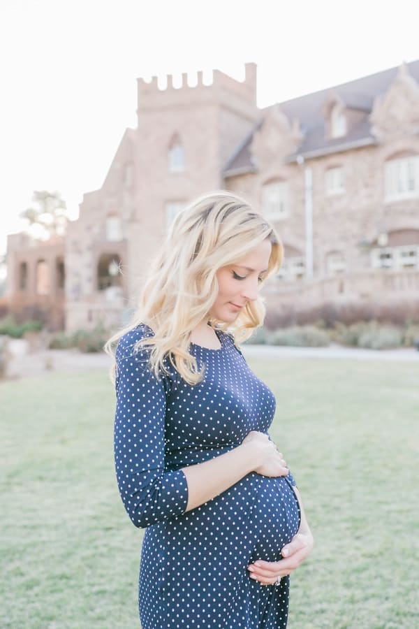 fairytale outdoor maternity session