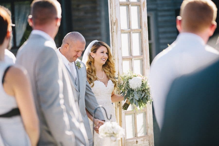 Father Walks Bride Down the Aisle