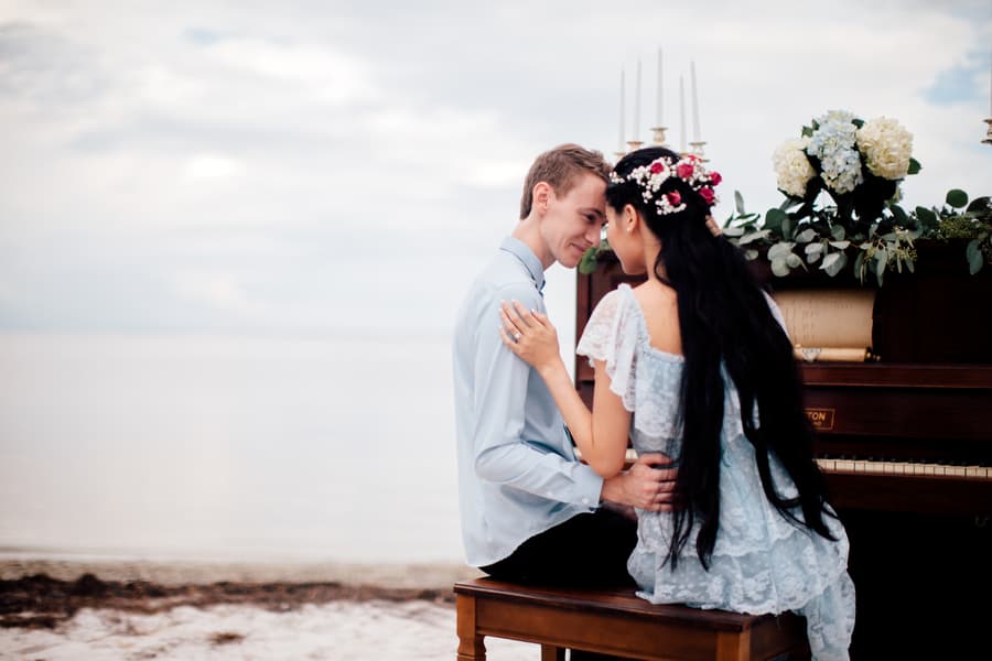 Romantic Beach Engagement