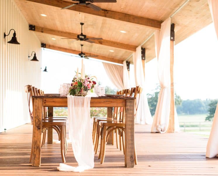 Outdoor Wedding Reception