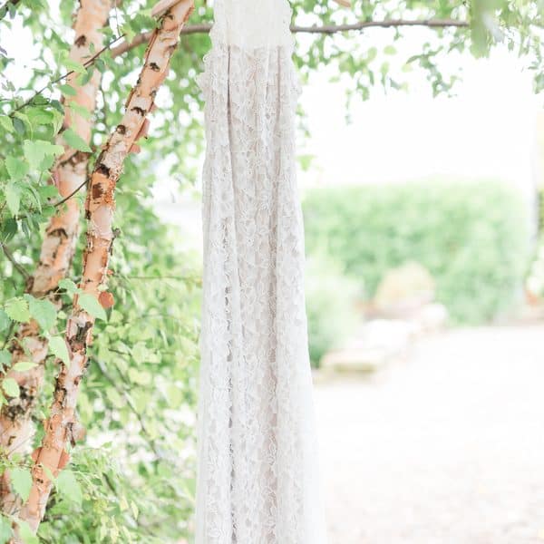 Simple wedding dress