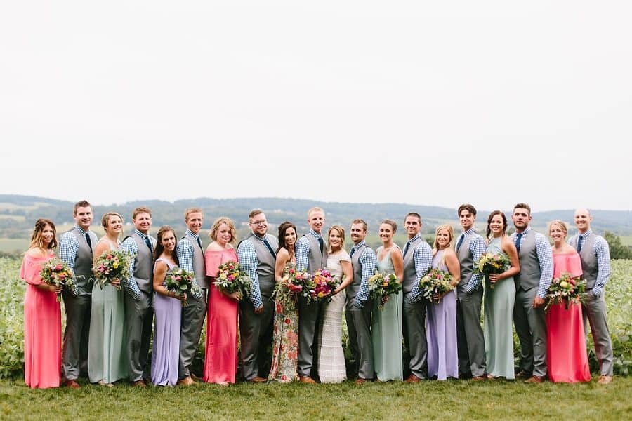 Beautiful wedding party