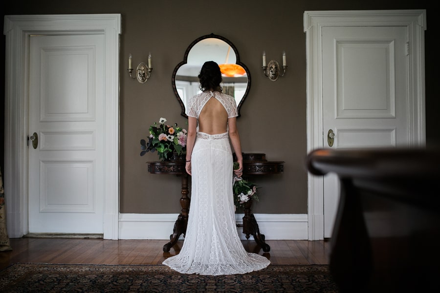 Back of Wedding Dress