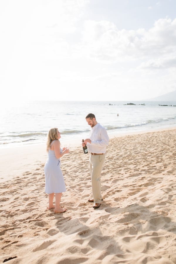 Sunset Engagement Session in Maui, Hawaii