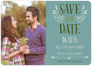 Gorgeous Oval Save the Dates