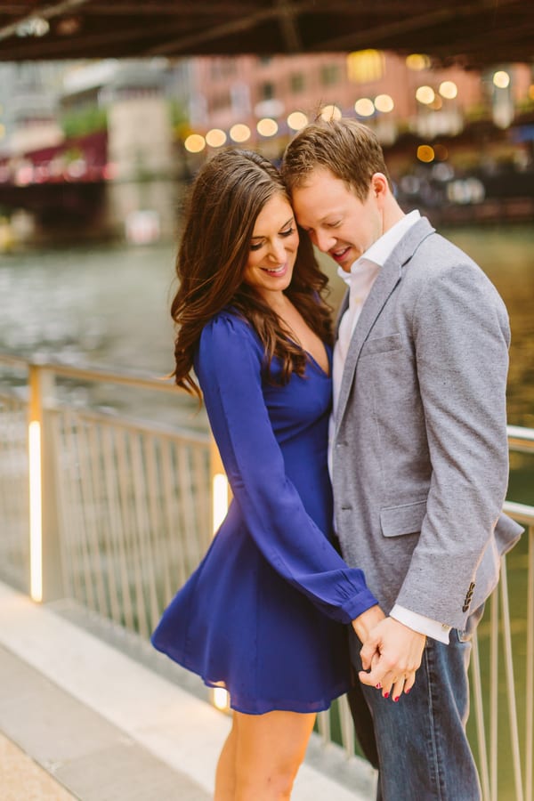 Classic and Colorful Downtown Chicago Engagement Session