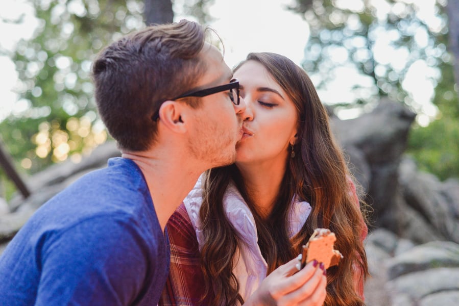 Camping + Corgi inspired Engagement Shoot