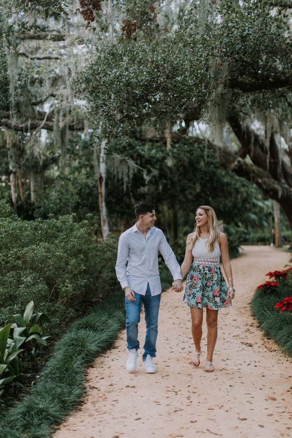 Surprise Christmas Eve Garden Proposal