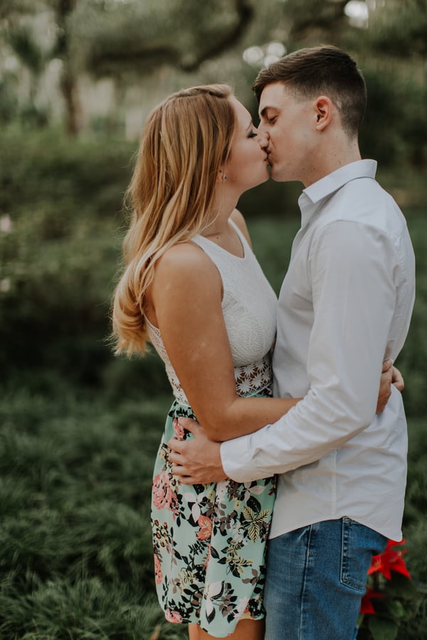 Surprise Christmas Eve Garden Proposal