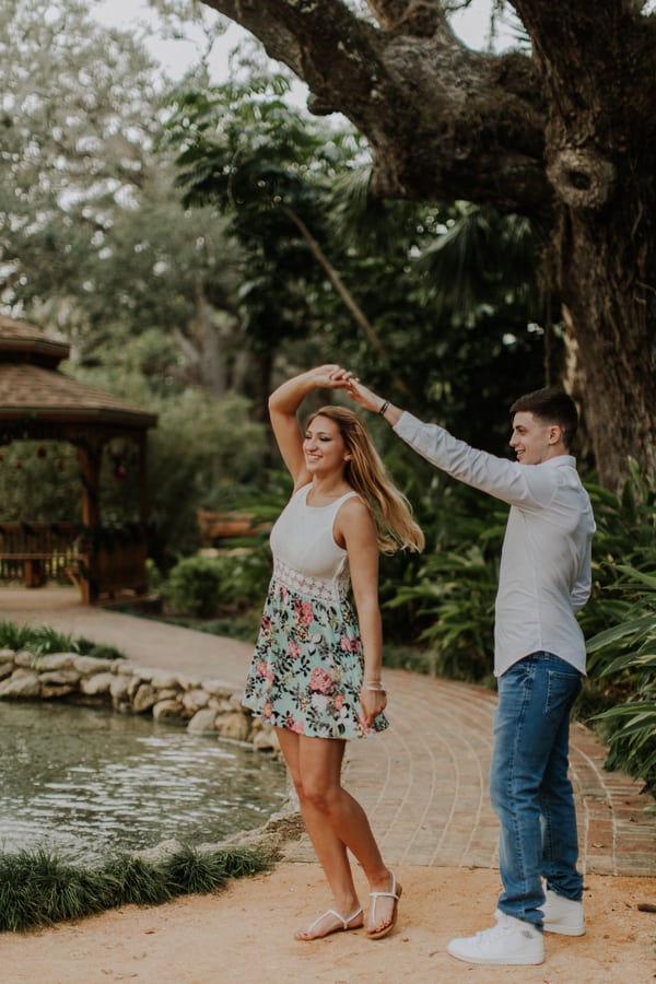 Surprise Christmas Eve Garden Proposal