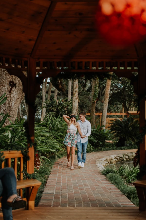 Surprise Christmas Eve Garden Proposal