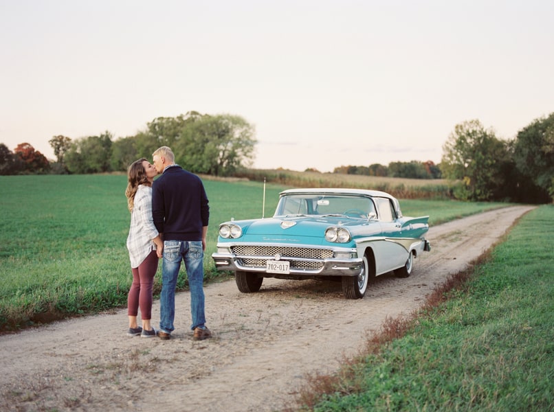 Vintage car at Sunset Session