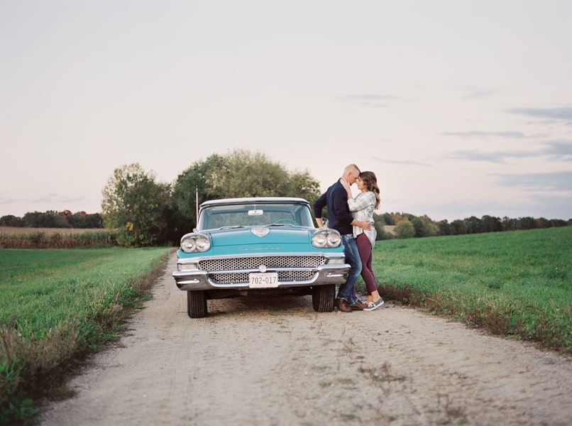 Vintage car at Sunset Session