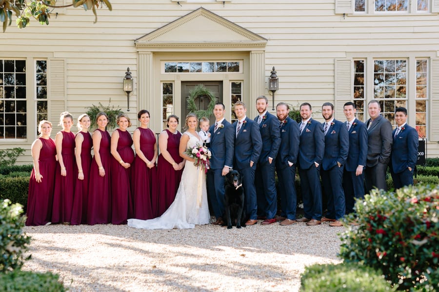 Romantic Winter Wedding at Vinewood Plantation