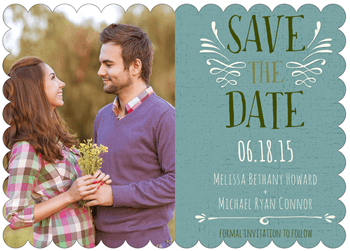 Scalloped Edge save the date