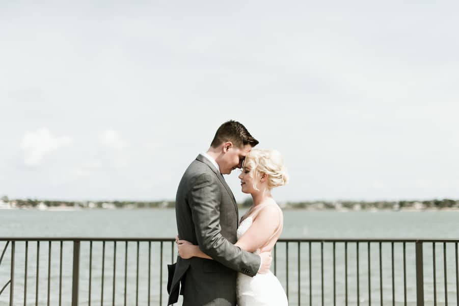 Scenic wedding shot