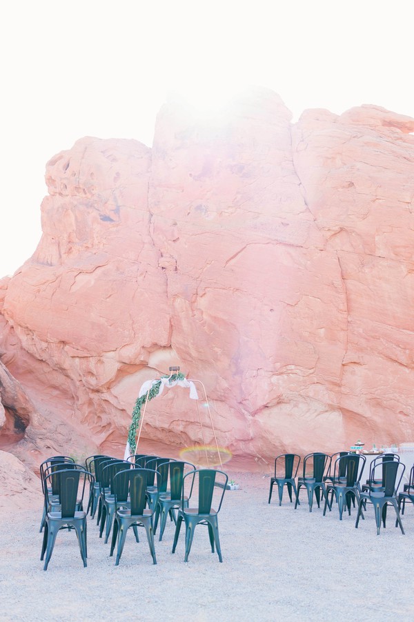 Metallic Desert and Smoke Bomb Delight Destination Wedding