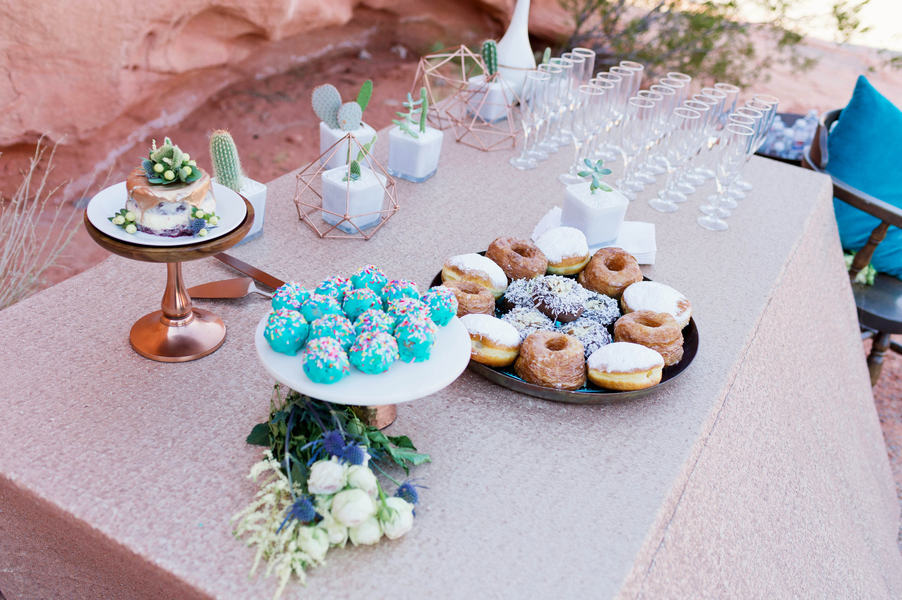 Metallic Desert and Smoke Bomb Delight Destination Wedding