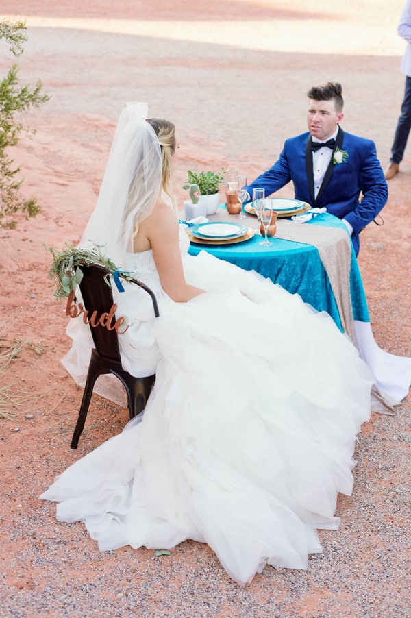 Metallic Desert and Smoke Bomb Delight Destination Wedding