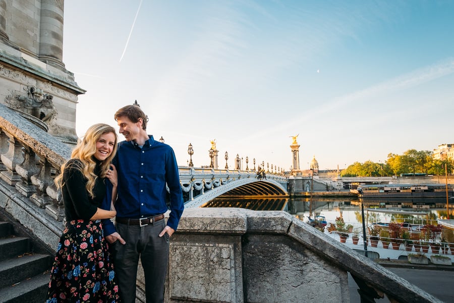 Sunrise Engagement Session in Paris