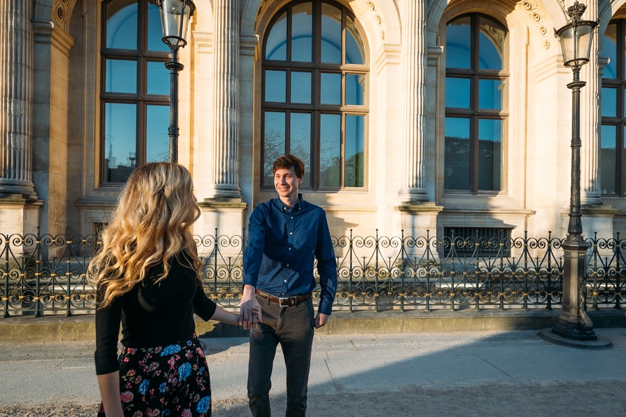 Sunrise Engagement Session in Paris