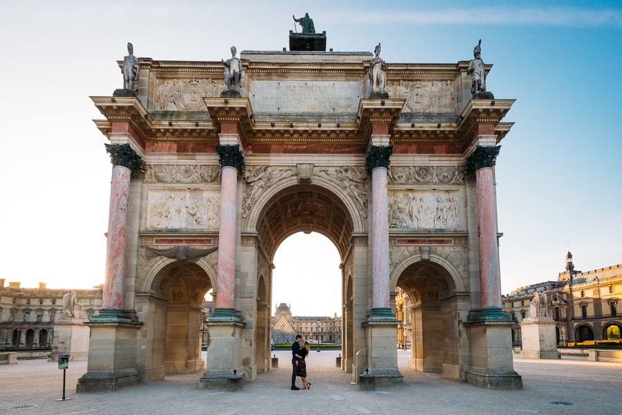 Sunrise Engagement Session in Paris