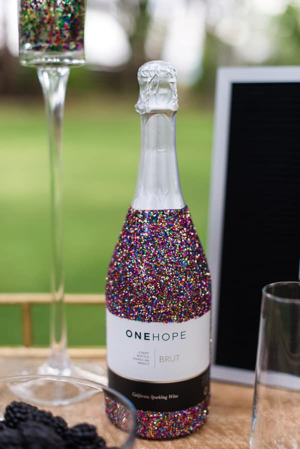 glitter champagne