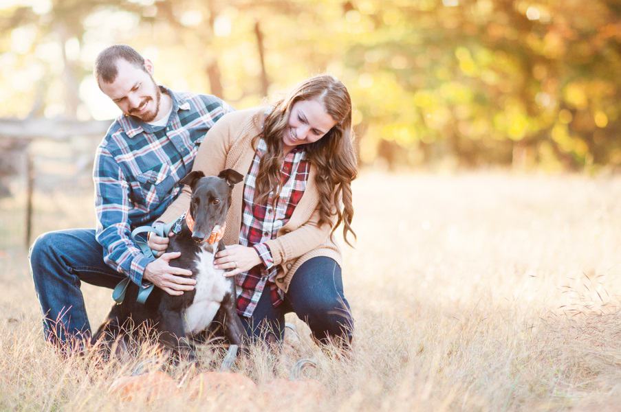 gorgeous couple and dog shot