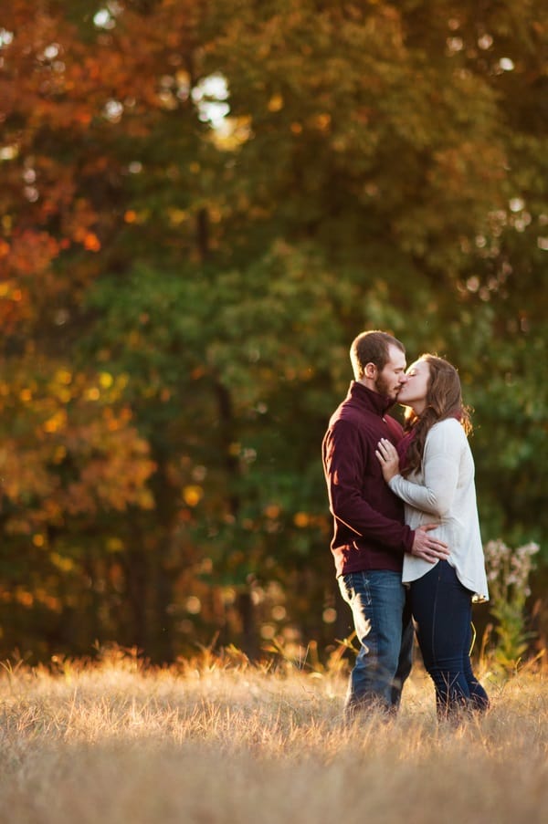 romantic dusk couples shot