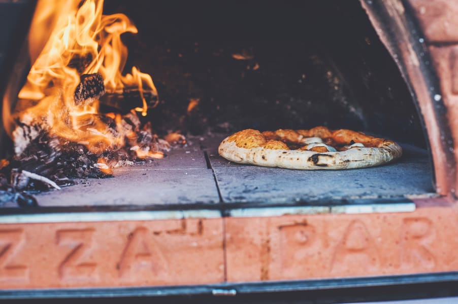 desert wedding with Pizza reception at Valley of Fire