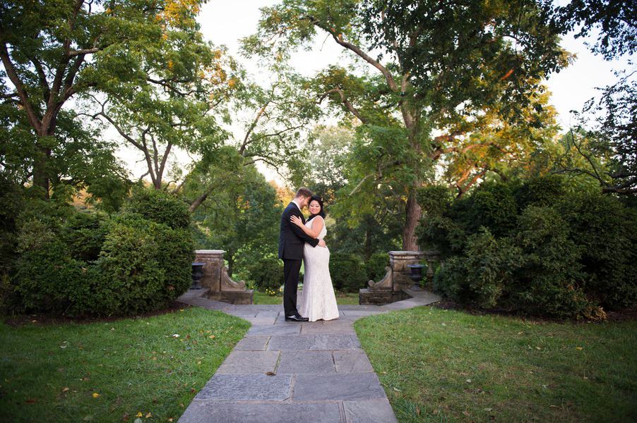 Dramatic wedding shot