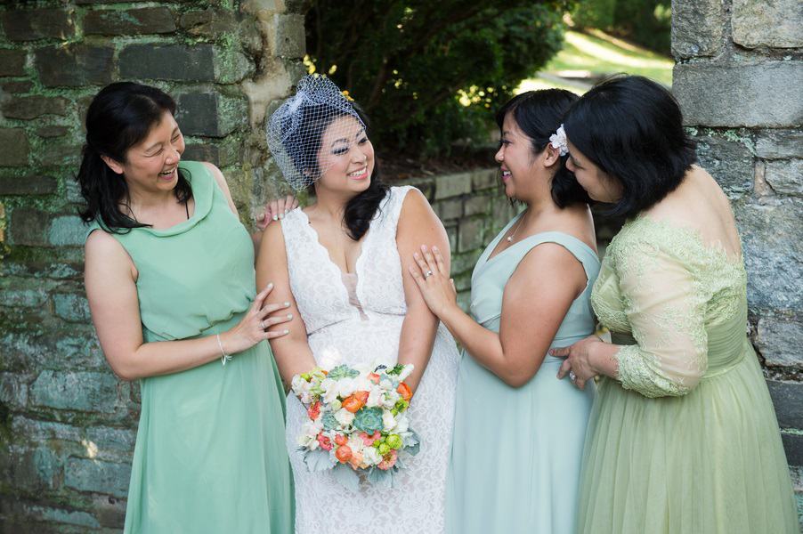 Happy bridesmaids