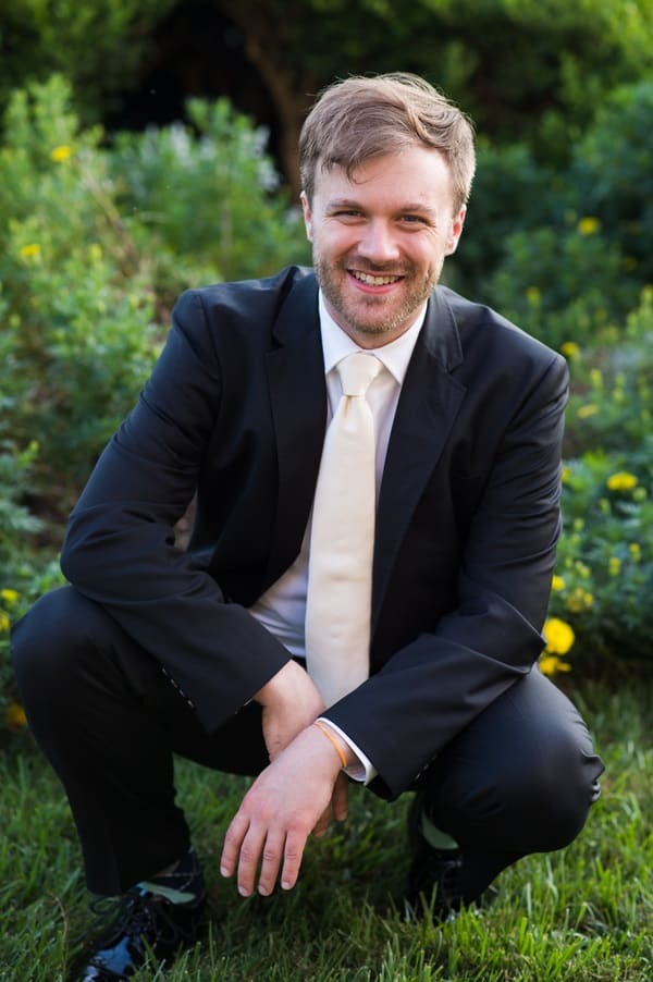 Happy groom