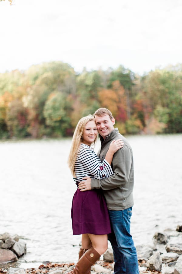 Romantic Lake Norman Engagement Session