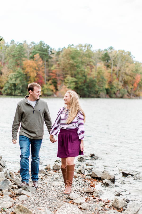 Romantic Lake Norman Engagement Session