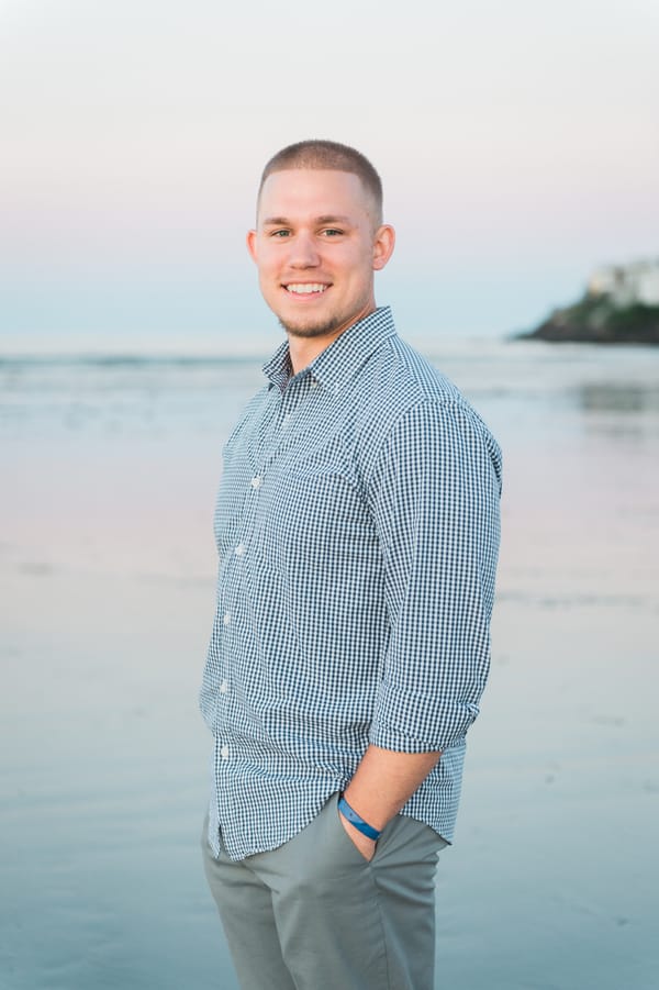Romantic Nahant Beach engagement session