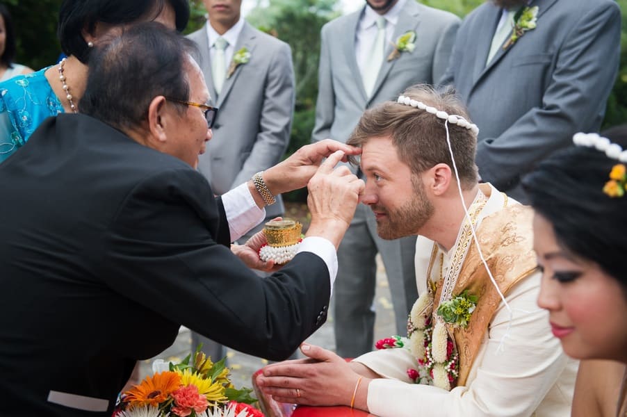 Thai and American fusion wedding