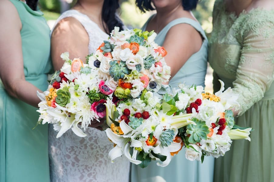 Wedding floral bouquets